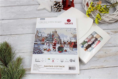 Santa's Cottage Cross Stitch Kit