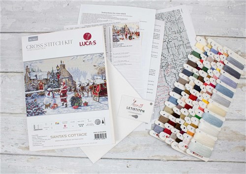 Santa's Cottage Cross Stitch Kit