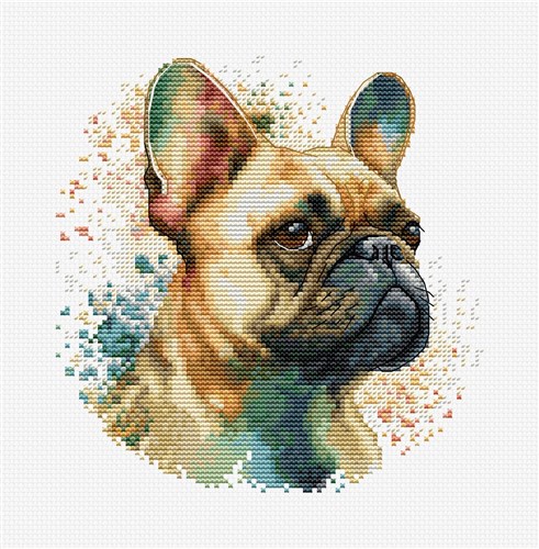 The French Bulldog Cross Stitch Kit