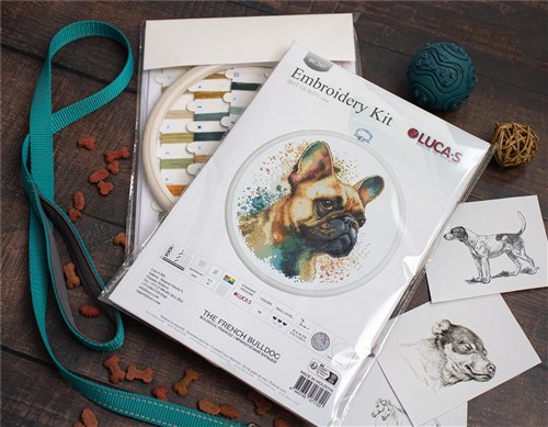 The French Bulldog Cross Stitch Kit