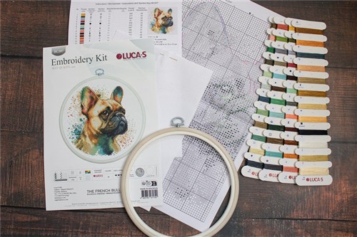The French Bulldog Cross Stitch Kit