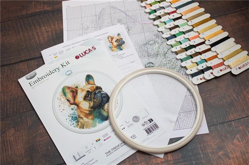 The French Bulldog Cross Stitch Kit