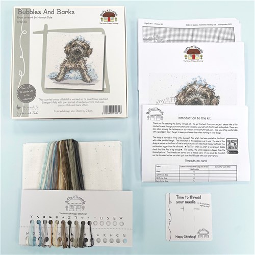 Bubbles And Barks  Cross Stitch Kit