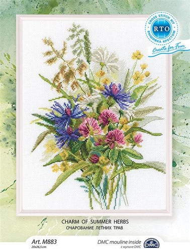 Charm Of Summer Herbs Cross Stitch Kit