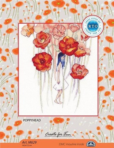 Poppyhead Cross Stitch Kit
