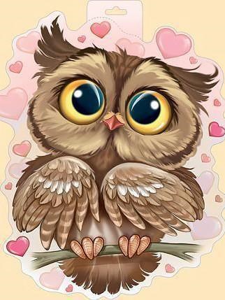 Owl In Love Diamond Painting Kit