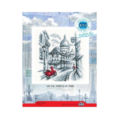 On The Streets Of Paris Cross Stitch Kit