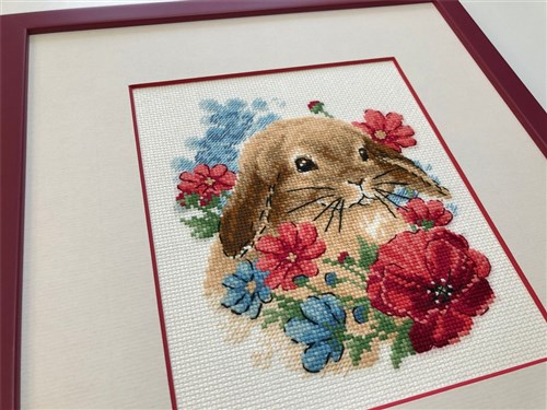 Bunny In Flowers Cross Stitch Kit