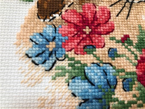 Bunny In Flowers Cross Stitch Kit