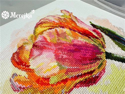 Parrot Tulip Cross Stitch Kit