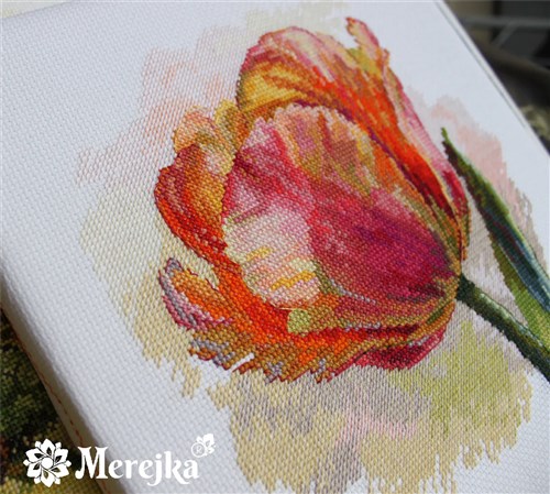 Parrot Tulip Cross Stitch Kit