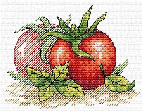 Ripe Tomato Cross Stitch Kit