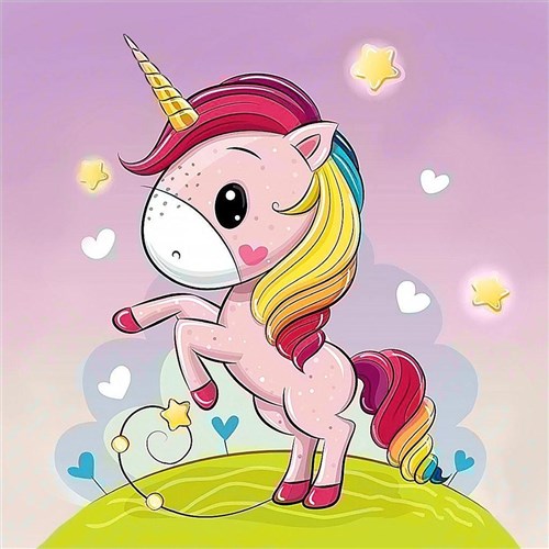 Playful Unicorn Diamond Painting Kit