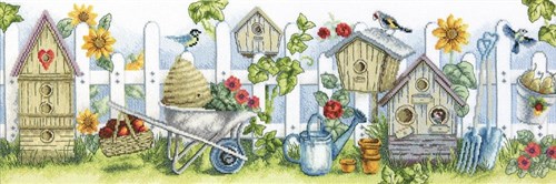 Bird Yard Cross Stitch Kit