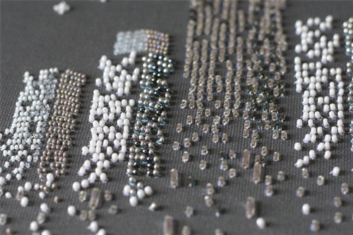 The Glitter Of The Night Lights Bead Embroidery Kit