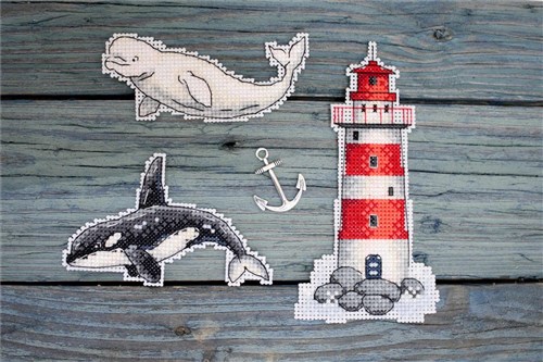 Sea Story Plastic Canvas Cross Stitch Kit