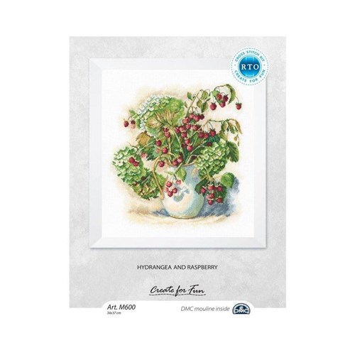 Hydrangea And Raspberry Cross Stitch Kit