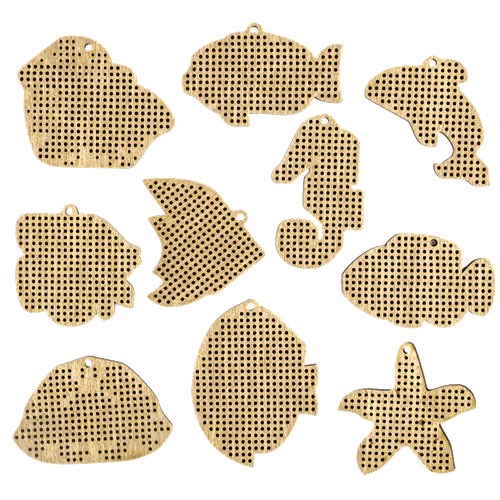 Sea Life Blanks For Embroidery On Wood