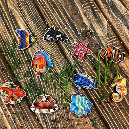 Sea Life Blanks For Embroidery On Wood