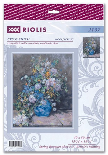 Renoir Spring Bouquet Cross Stitch Kit