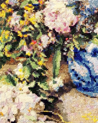 Renoir Spring Bouquet Cross Stitch Kit