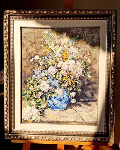 Renoir Spring Bouquet Cross Stitch Kit