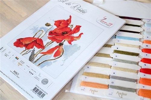 Poppies Cross-Stitch Kit