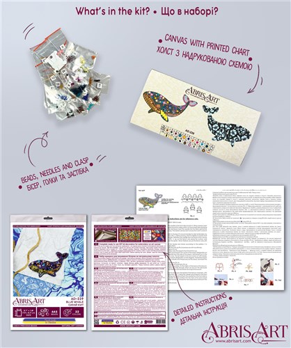 Blue Whale Beadwork Kit