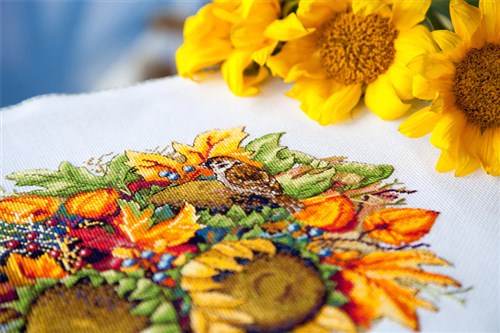 Sunflowers Cross Stitch Kit