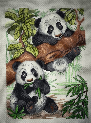 Pandas Cross Stitch Kit