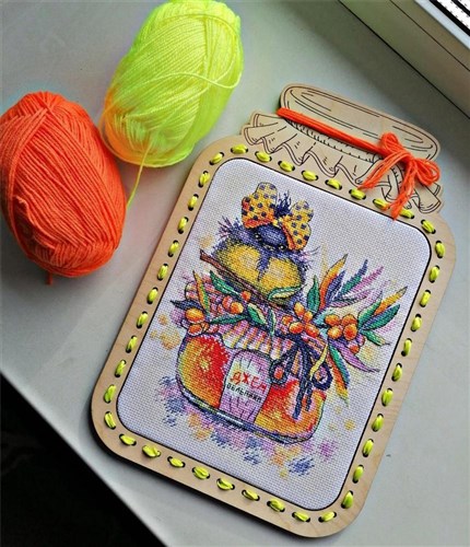 Sunny Sea-Buckthorn Cross Stitch Kit
