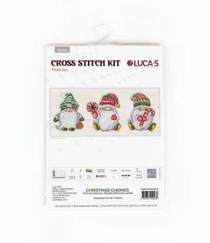 Christmas Gnomes Cross Stitch Kit