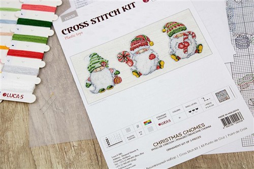 Christmas Gnomes Cross Stitch Kit