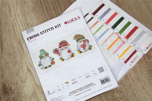 Christmas Gnomes Cross Stitch Kit