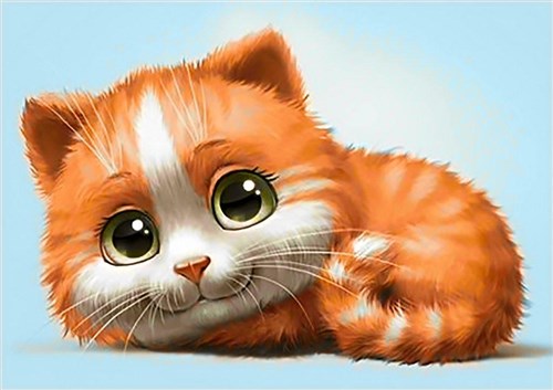 Ginger Cat Diamond Painting Kit