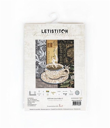 Lion Coffee Cross Stitch Kit