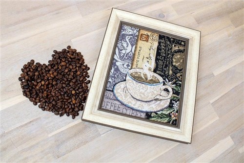 Lion Coffee Cross Stitch Kit