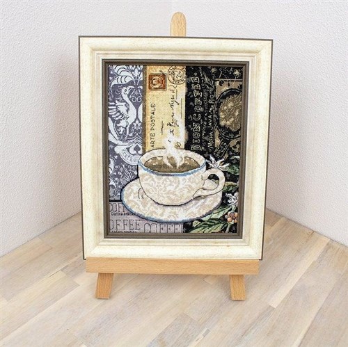 Lion Coffee Cross Stitch Kit