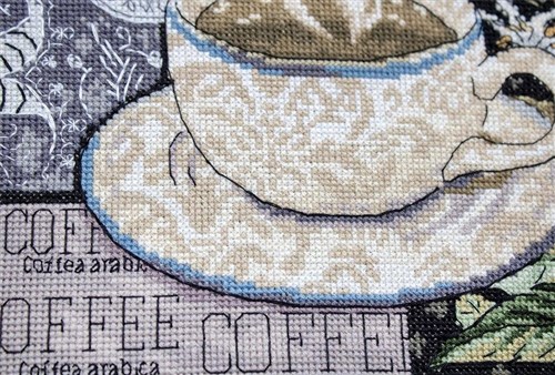 Lion Coffee Cross Stitch Kit