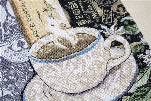 Lion Coffee Cross Stitch Kit