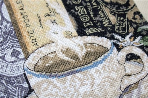 Lion Coffee Cross Stitch Kit