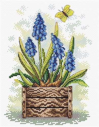 Sapphire Flower Cross Stitch Kit