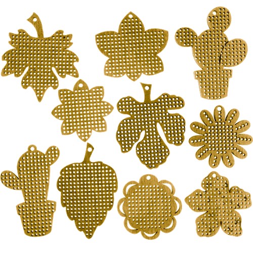 Floral Blanks For Embroidery On Wood