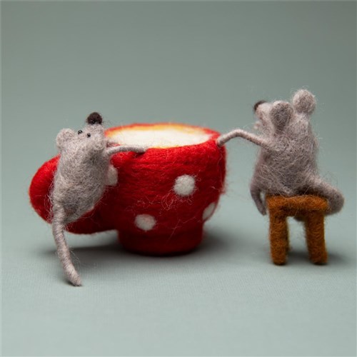 Felting Kit Latte For Two