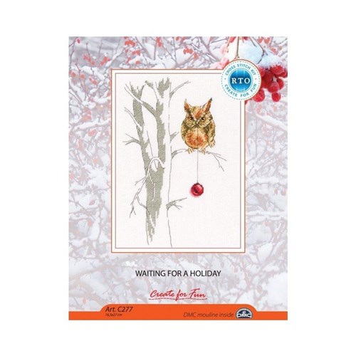 Waiting For A Holiday Cross Stitch Kit