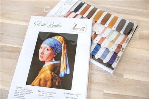 Girl With A Pearl Earring Cross Stitch Kit