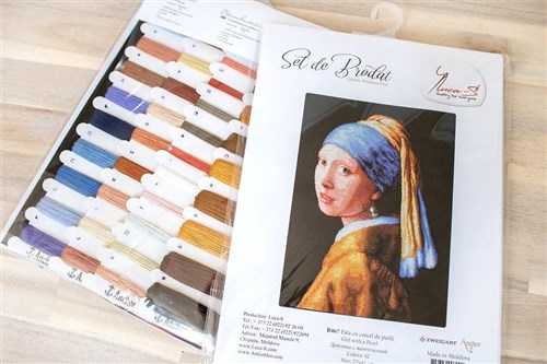 Girl With A Pearl Earring Cross Stitch Kit