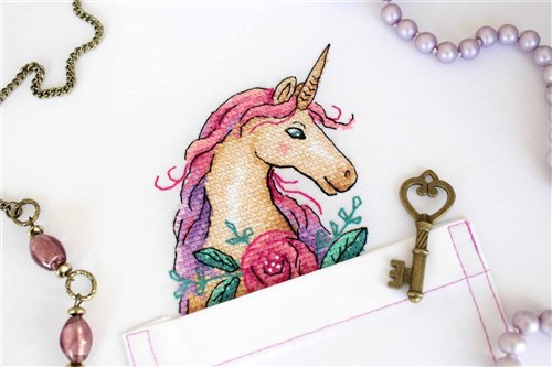 Unicorn Cross Stitch On Clothes Kit
