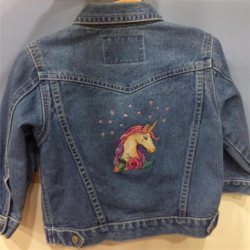 Unicorn Cross Stitch On Clothes Kit