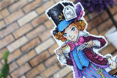Mad Hatter Plastic Canvas Cross Stitch Kit